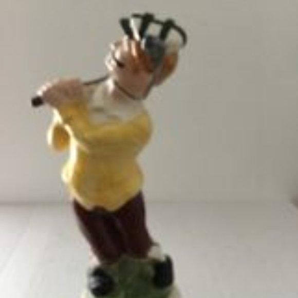 Rare Vintage Collectible Drunken Golfer Decanter & Music Box Plays HOW DRY I AM - Picture 6 of 6